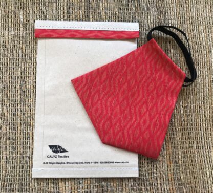 Stay Safe Red Woven Mask - Image 2